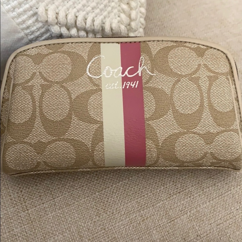 Small Coach cosmetic case.